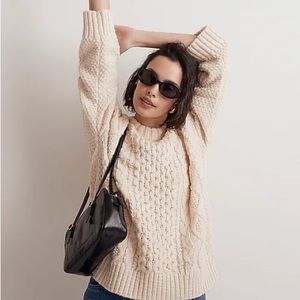 NWT Madewell Cable-Knit Oversized Sweater